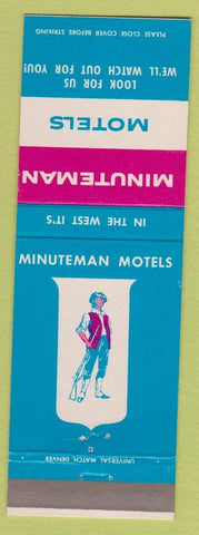 Matchbook Cover - Minuteman Motels Chain Salt Lake City UT