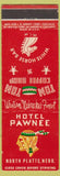 Matchbook Cover - Hotel Pawnee North Platte NE