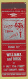 Matchbook Cover - Williams and Buss Scottsbluff NE