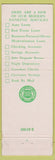 Matchbook Cover - 1st National Bank Falls City NE