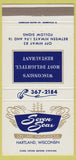 Matchbook Cover - Seven Seas Lake Nagawicka Hartland WI 30 Strike