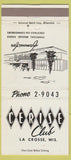 Matchbook Cover - Cerise Club La Crosse WI 30 Strike