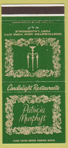 Matchbook Cover - Patricia Murphy's Fort Lauderdale FL 30 Strike