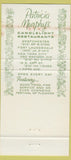 Matchbook Cover - Patricia Murphy's Fort Lauderdale FL 30 Strike