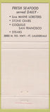 Matchbook Cover - The Fisherman Fort Lauderdale FL 30 Strike
