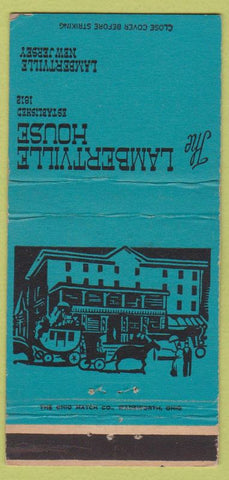 Matchbook Cover - Lambertville House NJ 30 Strike