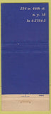 Matchbook Cover - Sardi's New York City WEAR 30 Stick