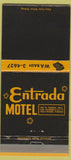 Matchbook Cover - Entrada Motel Hollywood FL 30 Strike