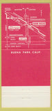 Matchbook Cover - The Buttery Buena Park CA 30 Strike