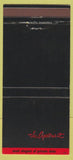 Matchbook Cover - The Apartment White House Golden Valley MN 30 Strike