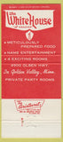Matchbook Cover - The Apartment White House Golden Valley MN 30 Strike