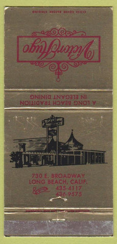Matchbook Cover - Victor Hugo Long Beach CA 30 Strike