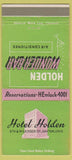Matchbook Cover - Hotel Holden Dayton OH 30 Strike