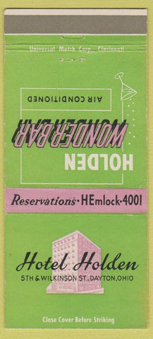 Matchbook Cover - Hotel Holden Dayton OH 30 Strike