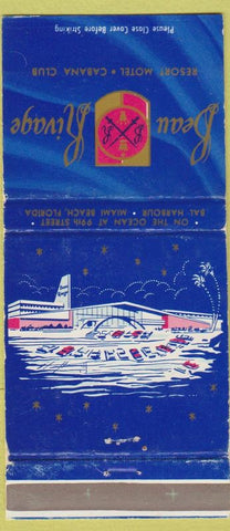 Matchbook Cover - Beau Rivage Miami Beach FL WEAR 30 Strike