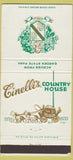 Matchbook Cover - Cinelli's Country House Cherry Hill NJ 30 Strike