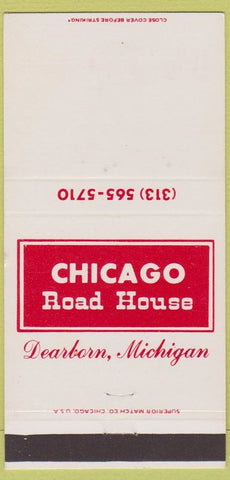 Matchbook Cover - Chicago Road House Dearborn MI 30 Strike