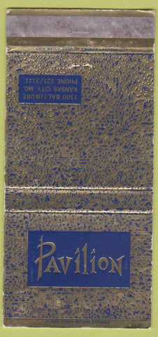 Matchbook Cover - Pavilion Kansas City MO 30 Strike