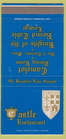 Matchbook Cover - Castle Restaurant Leicester MA 30 Strike