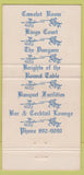 Matchbook Cover - Castle Restaurant Leicester MA 30 Strike