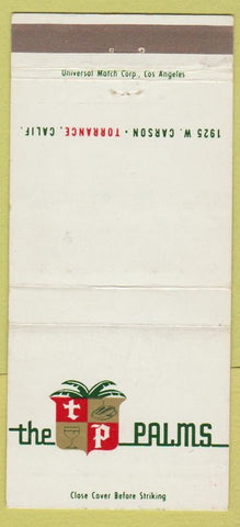 Matchbook Cover - The Palms Torrance CA 30 Strike