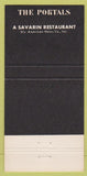 Matchbook Cover - The Portals Chantilly VA 30 Strike