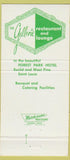 Matchbook Cover - Gallerie Restaurant St Louis MO 30 Strike