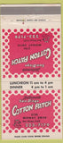 Matchbook Cover - Cotton Match San Diego CA 30 Strike
