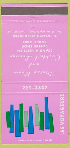 Matchbook Cover - Les Voyageurs Minneapolis St Paul MN pink 30 Strike