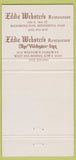 Matchbook Cover - Eddie Webster's Des Moines IA Bloomington MN 30 Strike