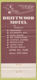 Matchbook Cover - Driftwood Motel Miami Beach FL 30 Strike