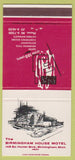 Matchbook Cover - Birmingham House Motel Birmingham MI 30 Strike