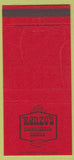 Matchbook Cover - Renzo's Restaurant Campbell CA 30 Strike
