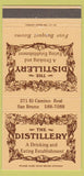 Matchbook Cover - The Distillery San Bruno CA 30 Strike