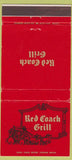 Matchbook Cover - Red Coach Grill CHAIN 30 Strike