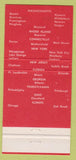 Matchbook Cover - Red Coach Grill CHAIN 30 Strike