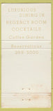 Matchbook Cover - 17 West San Jose CA 30 Strike