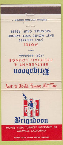 Matchbook Cover - Brigadoon Restaurant Vacaville CA 30 Strike