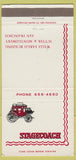 Matchbook Cover - Stagecoach San Francisco CA 30 Strike