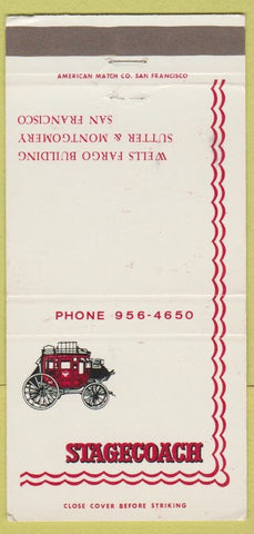 Matchbook Cover - Stagecoach San Francisco CA 30 Strike