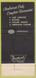 Matchbook Cover - Vesuvio's Chateau Madrid Charleston WV 30 Strike