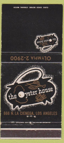 Matchbook Cover - The Oyster House Los Angeles CA 30 Strike