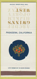 Matchbook Cover - Gwinn's West Pasadena CA 30 Strike