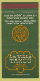 Matchbook Cover - LA Villa Taxco Mexican Hollywood CA Los Angeles 30 Strike