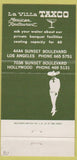 Matchbook Cover - LA Villa Taxco Mexican Hollywood CA Los Angeles 30 Strike