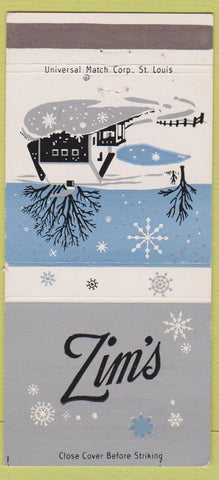 Matchbook Cover - Zim's San Francisco CA Marin County Christmas 30 Strike