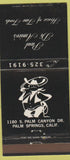 Matchbook Cover - Paul DiAmico's Palm Springs CA 30 Strike