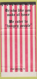 Matchbook Cover - The Embers Restaurant Hemet CA 30 Strike