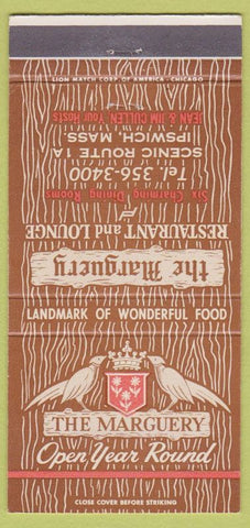 Matchbook Cover - The Marguery Ipswich MA 30 Strike