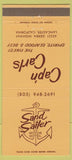 Matchbook Cover - Sand Sailer Motor Hotel Lancaster CA 30 Strike